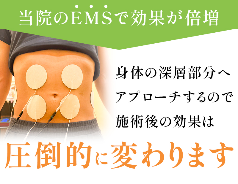 EMSで効果が倍増